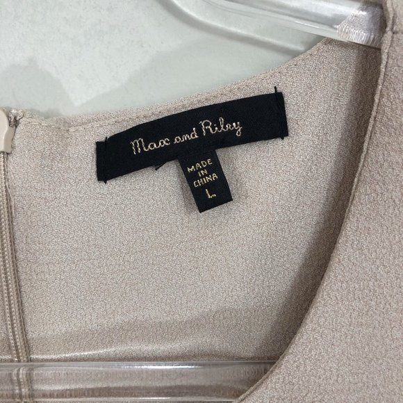 Max and Riley Cream Beige‎ Dress L - Picture 4 of 7